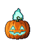 Jack at ×50, with ghost-blue fire and a tall teal flame